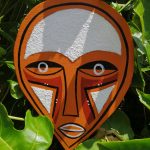 masque décoration tribale sable sur commande